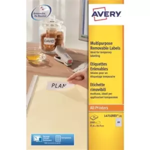 Image of Avery L4732REV-25 printer label White