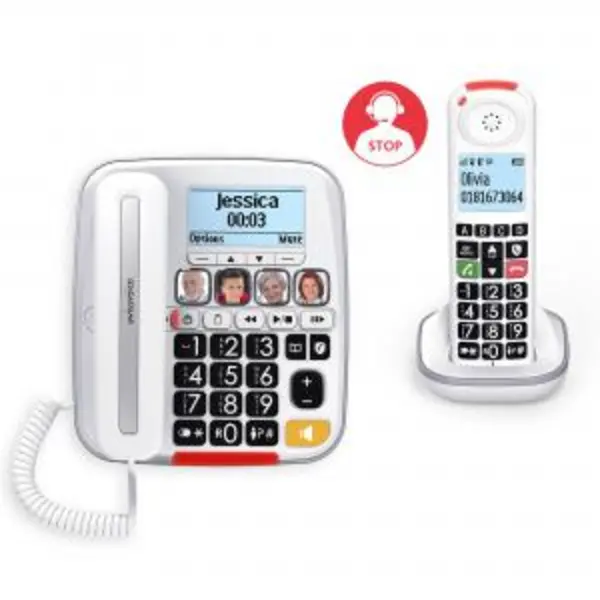 Image of SwissVoice Xtra 3355 Combo Telephone with Answer Machine 33736J GJQ33736J