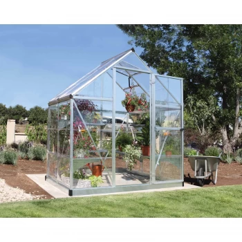 Image of Palram Harmony Silver Greenhouse - 6 x 4 ft
