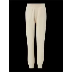 Image of CALVIN KLEIN Cotton Cashmere Tapered Pant - White