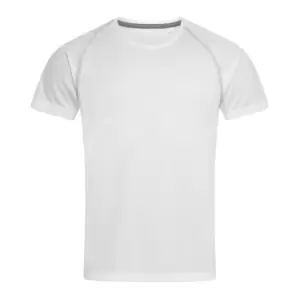 Image of Stedman Mens Active Raglan T-Shirt (M) (White)