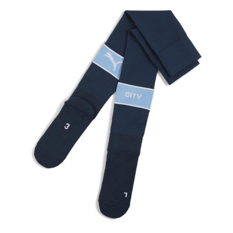 Image of Puma Manchester City Home Socks 2024 2025 - Blue Blue 7 - 11