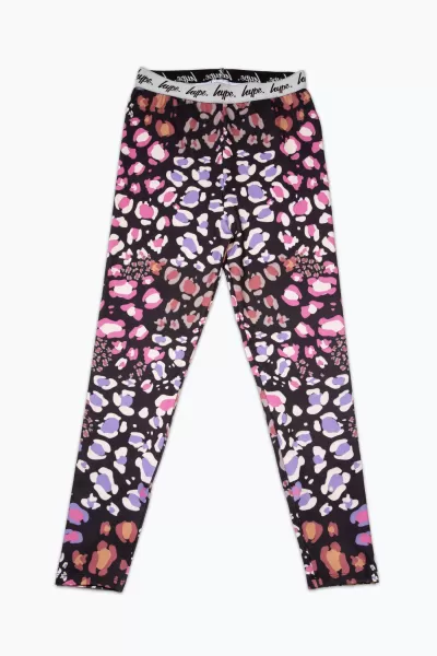 Image of Black Multi Leopard Leggings