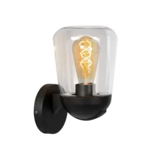 Image of Tulsa Classic Wall Light Outdoor - 1xE27 - IP44 - Black