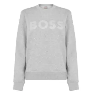 Image of Boss Diamante Logo Sweatshirt - Grey