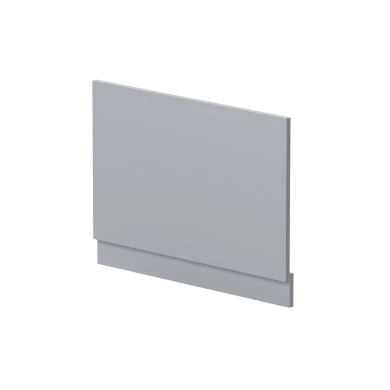 Image of Balterley Straight Reversible Bath End Panel & Plinth - 750mm - Satin Grey Grey unisex
