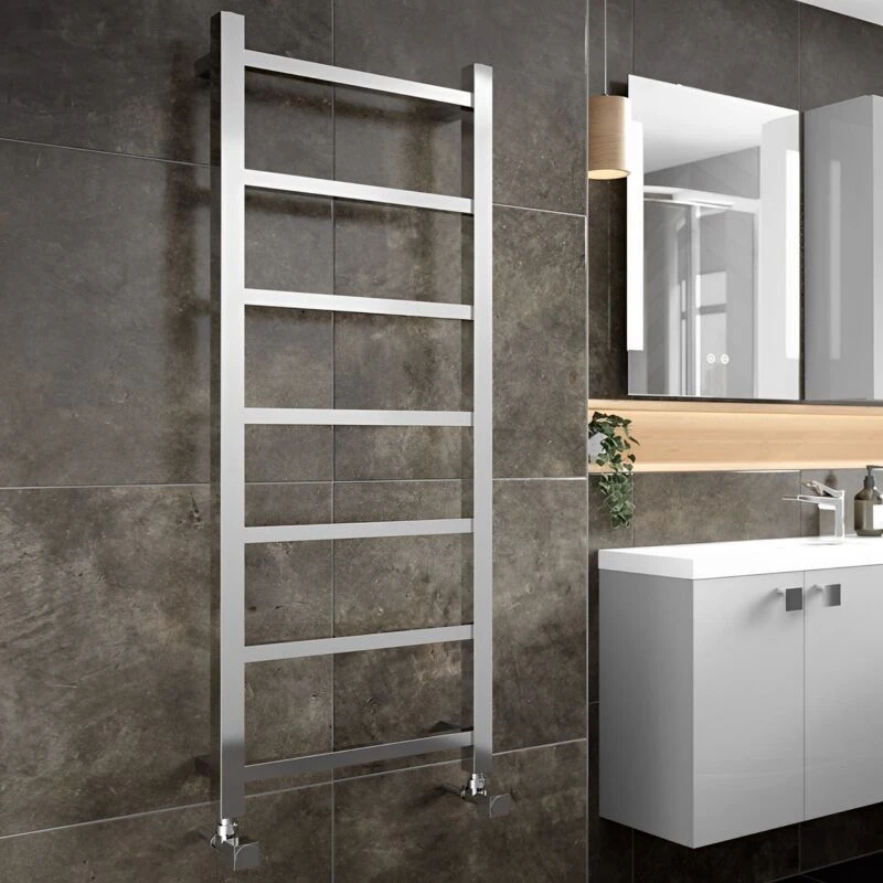 Image of DURATHERM Hudson Reed Eton Heated Towel Rail 1200mm H x 450mm W - Chrome PWHL375