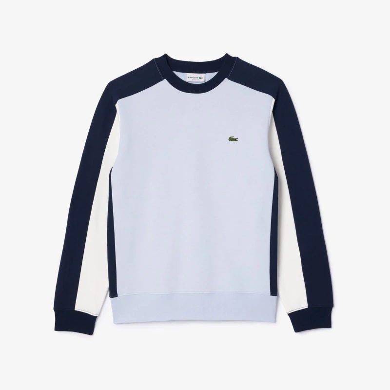 Image of Lacoste Logo Organic Cotton Sweatshirt Blue/Navy M
