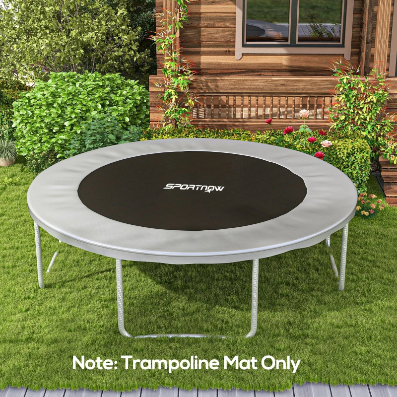 Image of SPORTNOW Trampoline Mat with 72 V-Hooks, for 12ft Trampoline, Green Green