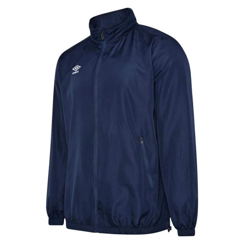 Image of Umbro Umbro Men Club Essential Light Waterproof Jacket in Dark Navy Size: Small Dark Navy S Male 5063425841219