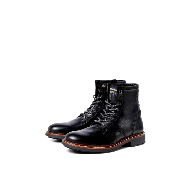 Image of jack & jones Leather boots Jack & Jones Tanner Gris Male 42