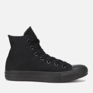 Image of Converse All Star Canvas Hi-Top Trainers - Black Monochrome - UK 9
