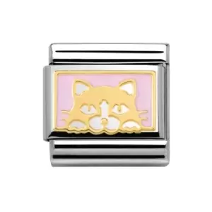 Image of Nomination Classic La Vie en Rose Pink Cat Charm