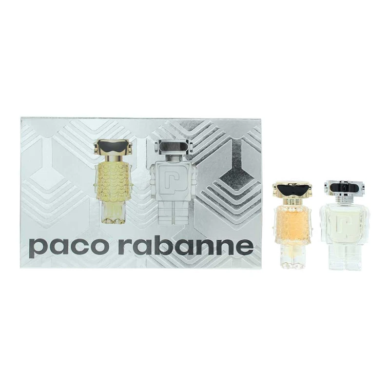 Image of Paco Rabanne Mini Gift Set: Fame Eau de Parfum 4ml - Phantom Eau de Toilette 5ml
