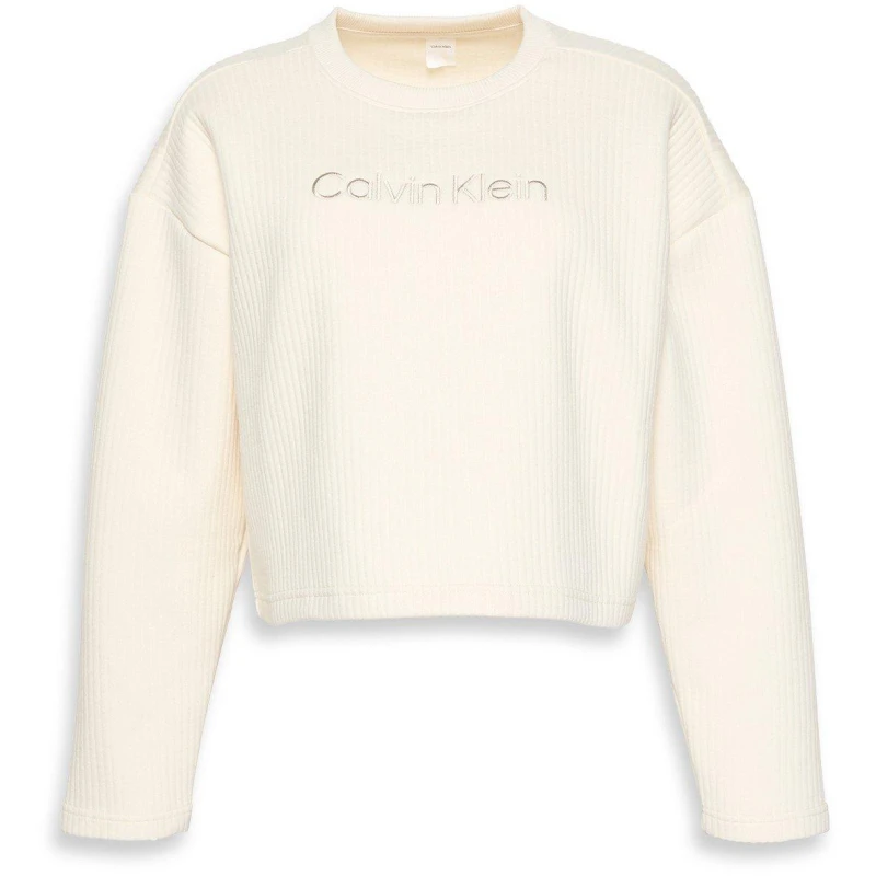 Image of Calvin Klein Calvin LS Qultd Swt Ld54 Ivory female 12 (M)