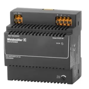 Image of Weidmuller PRO INSTA DIN Rail Power Supply 85 264V Input, 24V Output, 4A