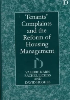 Image of Tenants Complaints and the Reform of Housing Management by Valerie Karn Hardback