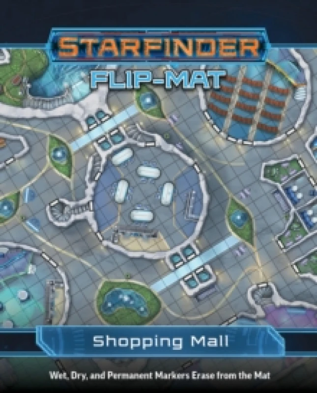 Image of Starfinder Flip-Mat: Shopping Mall Book