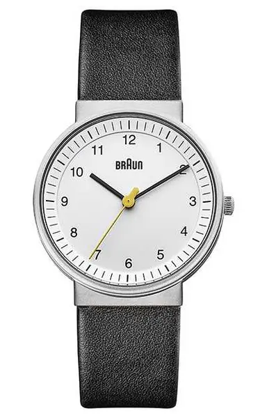 Image of Braun BN0031WHBKL Womens Simple Quartz Black Leather Watch