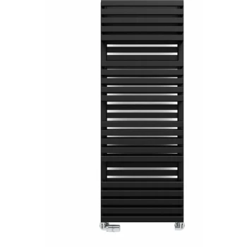Image of Quadrus Bold 1185X450mm Towel Warmer 2849B Metallic Black - Terma