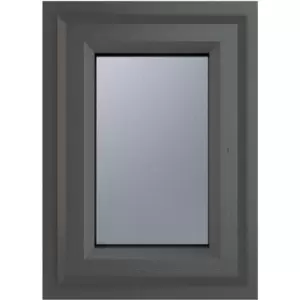 Image of Crystal Casement uPVC Window Top Opening 610mm x 610mm Obscure Double Glazing /White in Grey