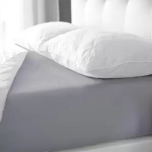 Image of Magna Superior Soft Microfibre Bedding Sheet Range - Grey - Double TJ Hughes
