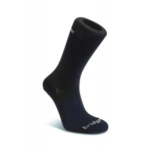 Image of Bridgedale Everyday Outdoors Coolmax Liner Twin Pack Mens Sock Black Medium