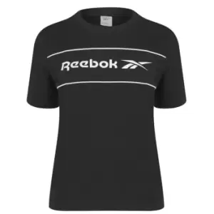 Image of Reebok Line Art T Shirt Womens - Black