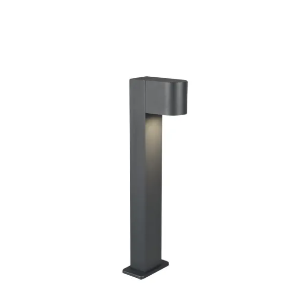 Image of Roya Modern 50cm Outdoor Bollard Anthracite IP44