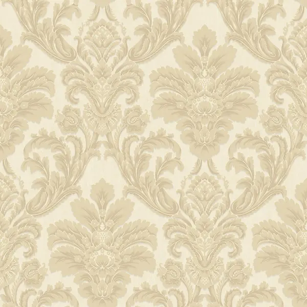 Image of Grandeco Atessa Luxury Embossed Damask Wallpaper Gold