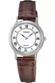 Image of Ladies Seiko Dress Solar Solar Powered Watch SUP303P1