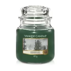 Image of Yankee Candle Original Jar Candles Medium Evergreen Mist 411g
