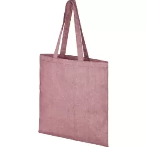 Image of Bullet Pheebs Cotton Tote Bag (One Size) (Maroon Heather)