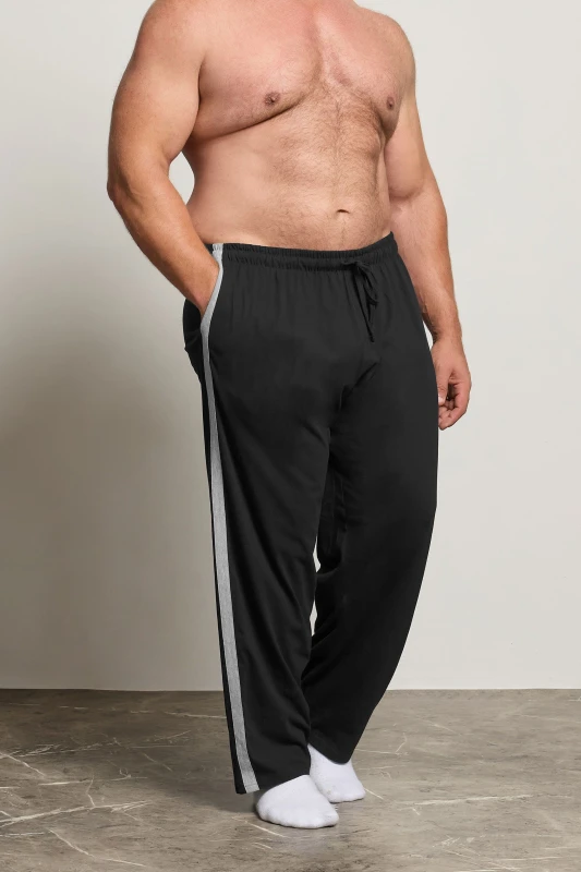 Image of BadRhino BadRhino Men Lightweight Lounge Joggers in Black Size: 5-6X-Large Black 5-6XL Male 5063589362285