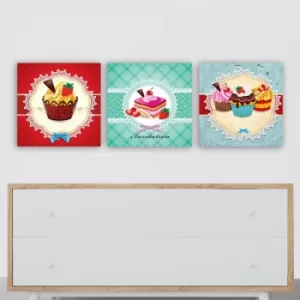 Image of 3P10478767 Multicolor Decorative Canvas Painting (3 Pieces)