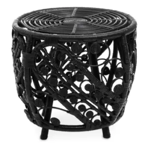Image of Interiors By Ph Black Rattan Stool