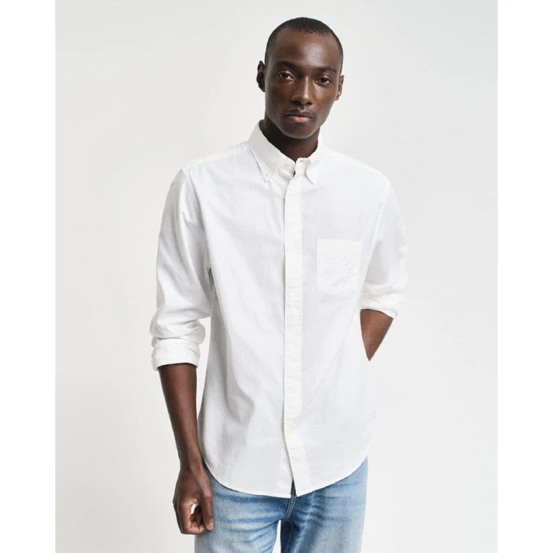 Image of Gant Regular-Fit Archive Oxford Shirt Cream male S