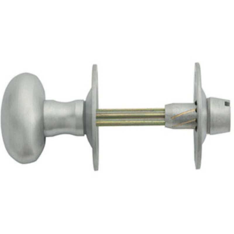 Image of Loops Oval Thumbturn Lock With Coin Release Handle On 36mm Rose Satin Chrome Multi unisex