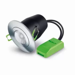 Image of JCC Fireguard NG Mains Twist and Lock Unlamped Downlight Tilt IP20 Chrome - JC010023-CH