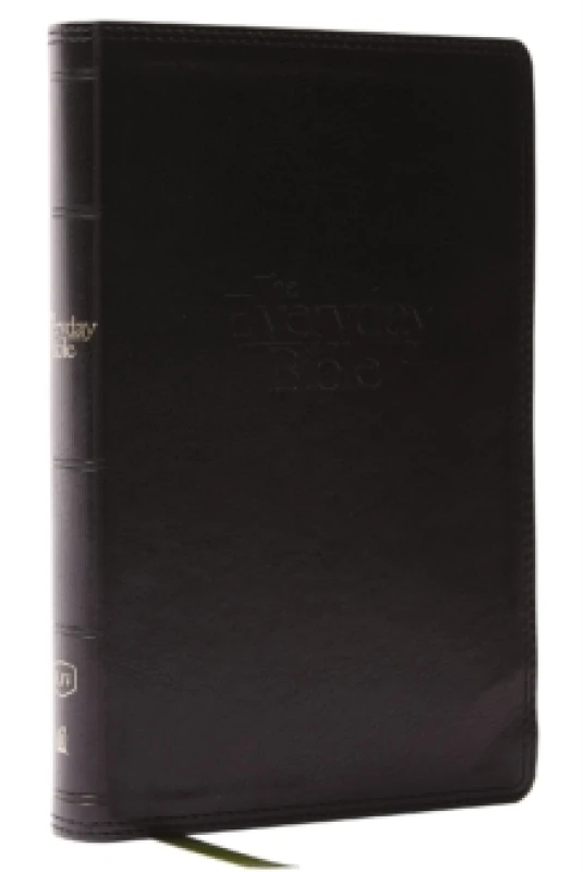 Image of KJV, The Everyday Bible, Black Leathersoft, Red Letter, Comfort Print. Leather / fine binding. By Thomas Nelson Books