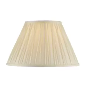 Image of Tapered Cylinder Lamp Shade - Ivory Silk - 60W E27 or B22 - Living Room - e10069