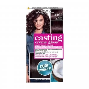 Image of Casting Creme Gloss 410 Cool Chestnut Semi Perm Hair Dye, COOL CHESTNUT BROWN
