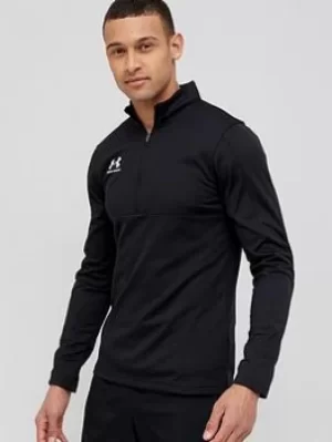 Image of Under Armour MENS Under Armour CHALLENGER MIDLAYER, Black/White Size M Men
