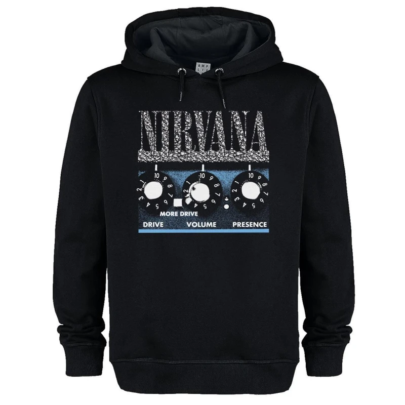 Image of Amplified Amplified Men More Drive Nirvana Hoodie in Black Size: X-Small Black XS Male 5063693000356