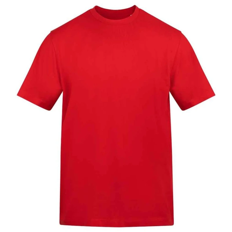 Image of AWDis AWDis Men Cotton T-Shirt in Red Size: Small Red S Male 5063703674638