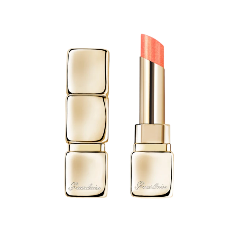 Image of Guerlain KissKiss Bee Glow 98% Natural-Origin Honey Tint Balm- Pearly (Various Shades) - 389 PEARLY PEACH