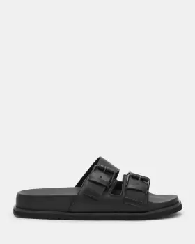 Image of AllSaints Ash Leather Sandals