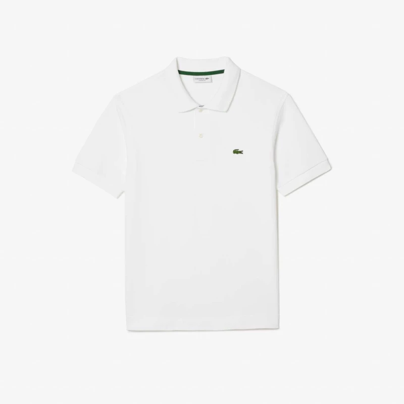 Image of Lacoste Classic Fit Heavy Cotton Piqu L.12.21 Polo Shirt - White White 4XL