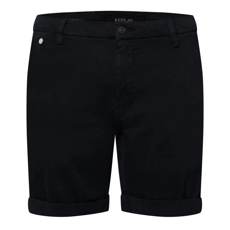 Image of Replay Benni Chino Shorts Blue male 29 inch