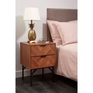 Image of Oslo 2 Drawer Bedside Table